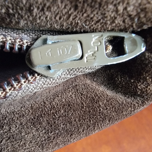 Vintage Ruth Saltz Brown Suede Evening Clutch Purse - Picture 10 of 12